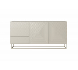 Komoda Asha z szufladami i metalowymi, kaszmirowymi nogami 167 cm - kaszmir