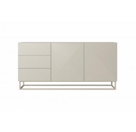 Komoda Asha z szufladami i metalowymi, kaszmirowymi nogami 167 cm - kaszmir