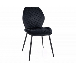 MIKE VELVET étkezőszék, Fekete Bluvel 19/Fekete
