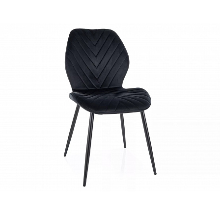 MIKE VELVET étkezőszék, Fekete Bluvel 19/Fekete