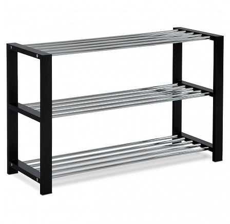 Botník, masiv, černá, 83168-12 BK