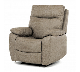 Polohovací křeslo, elektrické zabudované ovládání, béžová, látka vintage, TV-4094 LAN3