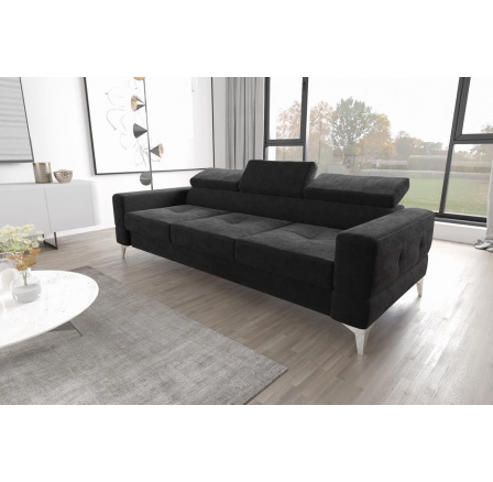 SOFA TOSCANIA III 250 CM - Odcienie czarnego