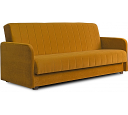 Sofa Rozkładana PORTO Musztardowa Welurowa