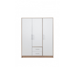 SMART SR2 ruhásszekrény tükör nélkül, sonoma tölgy + fehér lux