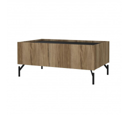 Konferenční stolek Bertil 203, dub catania/černý mat