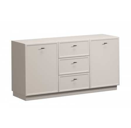 LORINI KOMODA 150 2D3SZ - cashmere / T-bar czarny / cokół LORINI KOMODA 150 2D3SZ - cashmere / T-bar czarny / cokół