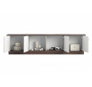 VESPER RTV 187 4D - cashmere mdf / orzech / złote uchwyty / cokół