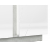 LUMENS 01 beton srebrny/biały połysk - szafa