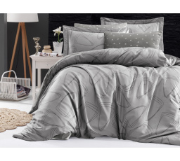 Saténový povlak na polštář Rovena grey 45x60