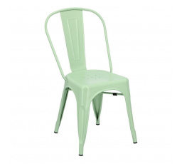 Paris zöld szék Tolix inspirációval