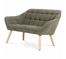 Dvoumístná pohovka, hnědá, látka, AK-322 LAN2