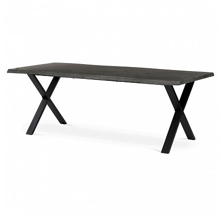 Étkezőasztal 210x100cm, MDF, szürke tölgy, HT-F4321 GREY Étkezőasztal 210x100cm, MDF, szürke tölgy, HT-F4321 GREY