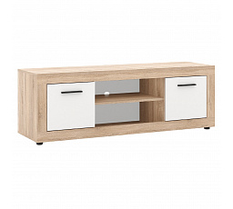 Szafka RTV BLAGO 140 cm Dąb Sonoma/Biały