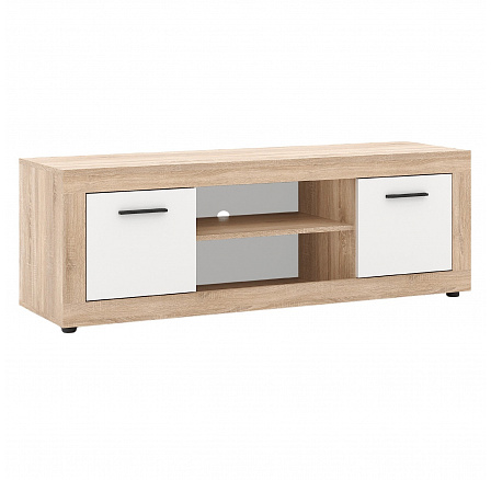 Szafka RTV BLAGO 140 cm Dąb Sonoma/Biały