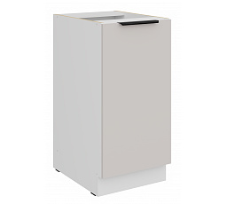 Dolní skříňka COMBO - 40 D 1F BB, Bílá/Kašmír