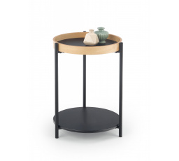 ROLO dohányzóasztal, természetes tölgy/fekete