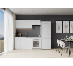 Konyhai szekrénysor CORONA 180, Fehér