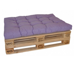 Sedák na paletu 120x80 fialový melír