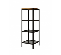 Reli polc Fekete + Lancelot Tölgy