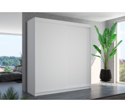 Tolóajtós szekrény TERECIA 200 Fehér+Fehér