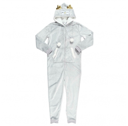 Onesie kezeslábas Bagoly szürke, M méret Onesie kezeslábas Bagoly szürke, M méret