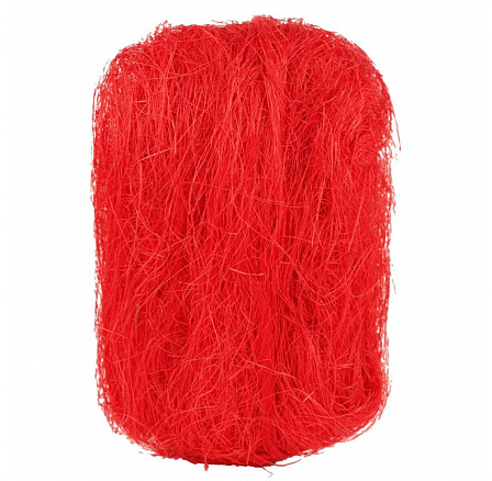 Sizálszál - csomagolás 500 g, szín piros Sizálszál - csomagolás 500 g, szín piros