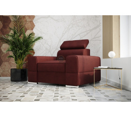 FOTEL ROYAL 114 CM - Odcienie bordowego