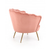 AMORINITO fotel, világos rózsaszín/arany