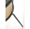 Étkezőszék K508, Szürke/Rattan/Fekete