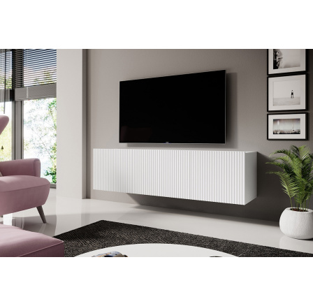 TV komoda Nicole, bílá / bílá matná TV komoda Nicole, bílá / bílá matná