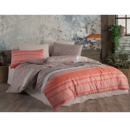 Povlečení francouzské bavlna 240x220,70x90 Tibora salmon