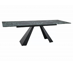 SALVADORE CERAMIC étkezőasztal, Verde Alpi/Fekete matt