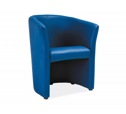 TM-1 szék, Kék EK-13 műbőr/Wenge