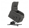 Polohovací křeslo, elektrické kabelové ovládání, šedá, látka, TV-5482 GREY2