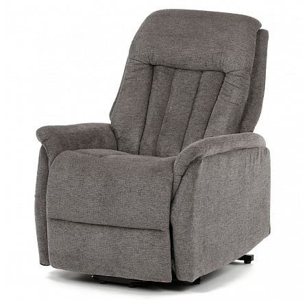 Polohovací křeslo, elektrické zabudované ovládání, šedá, látka, TV-Q8575 GREY2 Polohovací křeslo, elektrické zabudované ovládání, šedá, látka, TV-Q8575 GREY2