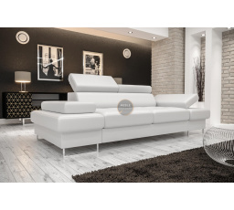 SOFA GALAXY II 235 CM SKÓRA NATURALNA - Skóra biała