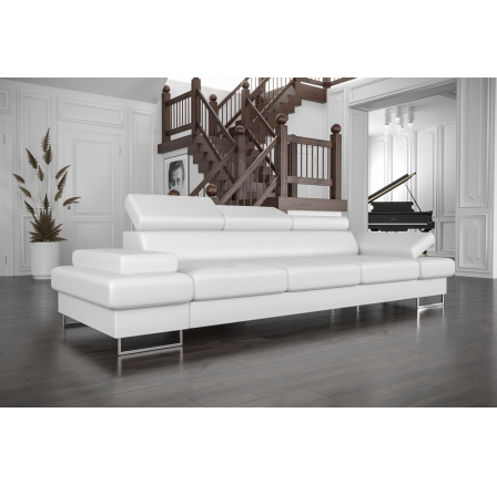 SOFA GALAXY III 300 CM SKÓRA NATURALNA - Skóra biała