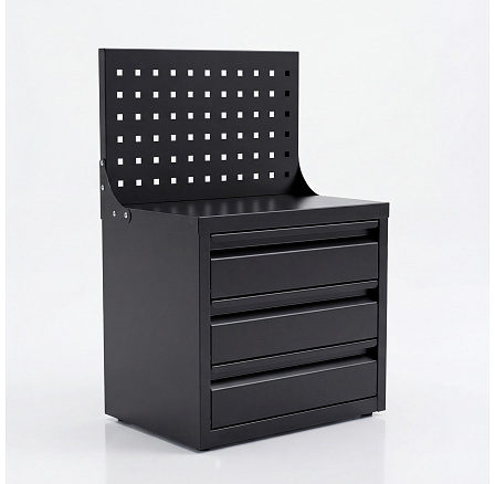 Szervező perforált lappal és fiókokkal 660 x 400 x 300 mm