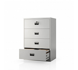 Szürke fém iratszekrény: SARA XL V4, 900 x 1320 x 600 mm