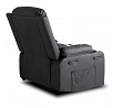 Fotel Rozkładany Masujący BOX Czarny Ekoskóra