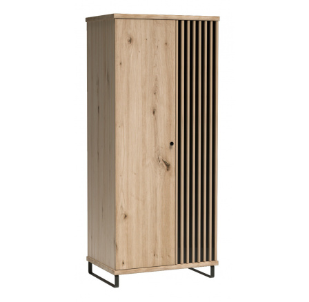 CALI C-1 ruhásszekrény, Artisan/Fekete matt