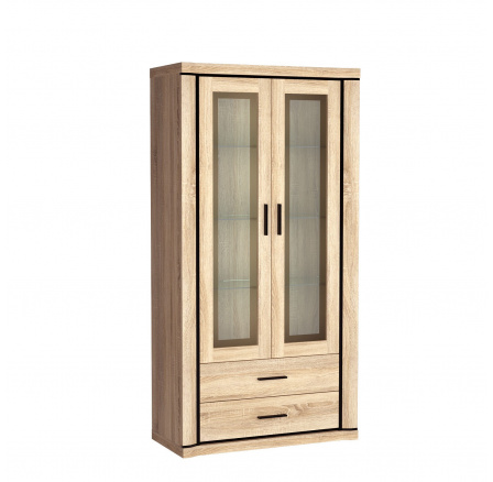 DALLAS D17 Vitrin Sonoma tölgy