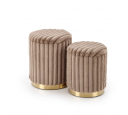 FIDO 2 Puff Készlet, Cappuccino/Arany