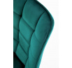 Étkezőszék K332 VELVET, Türkiz Bluvel 85/Fekete