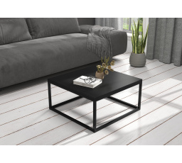 BELTEN dohányzóasztal 65x65 Fekete+Fekete