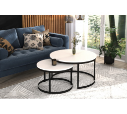 Konferencia asztal 2 az 1-ben OKIN Fekete+Fehér