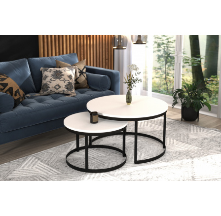 Konferencia asztal 2 az 1-ben OKIN Fekete+Fehér