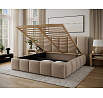 Bed Edvige+ wooden frame/ gas lift / bedding box 160x200 Jasmine 22 Not applicable 1