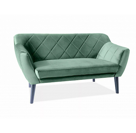 KARO 2 Velvet kanapé, zöld Bluvel 78/wenge KARO 2 Velvet kanapé, zöld Bluvel 78/wenge